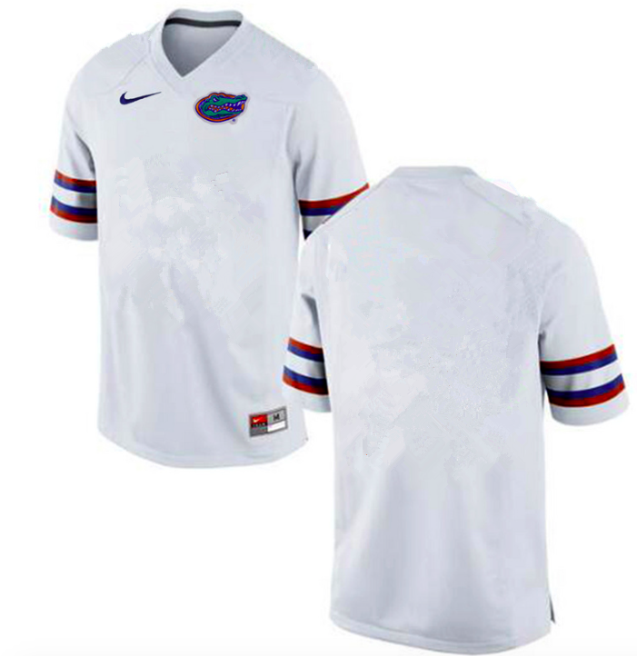 Men's Florida Gators White Blank Football Player Performance Jersey