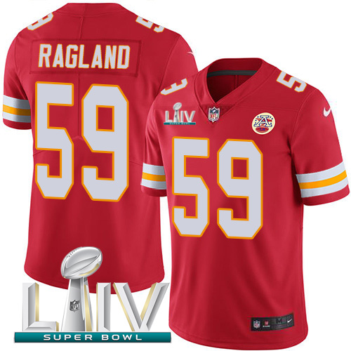 Nike Chiefs #59 Reggie Ragland Red Super Bowl LIV 2020 Team Color Youth Stitched NFL Vapor Untouchable Limited Jersey