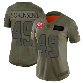 Women's Kansas City Chiefs #49 Daniel Sorensen 2019 Salute to Service Jersey - Limited Camo