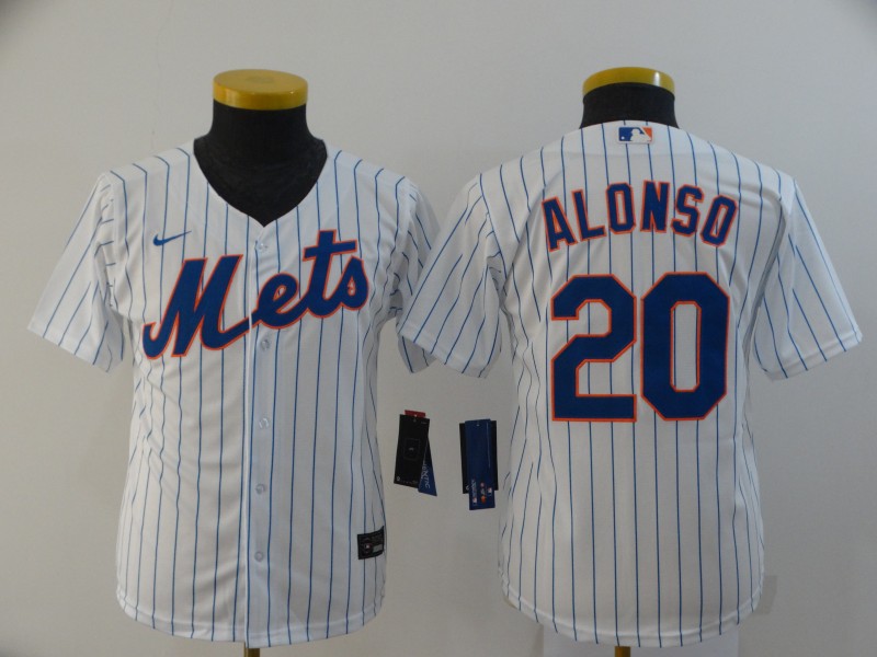 Women's New York Mets #20 Pete Alonso White Stitched MLB Cool Base Nike Jersey