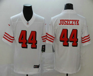 Men's San Francisco 49ers #44 Kyle Juszczyk White New 2018 Color Rush Vapor Untouchable Limited Jersey