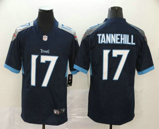 Men's Tennessee Titans #17 Ryan Tannehill Nike Navy Blue New 2018 Vapor Untouchable Limited Jersey