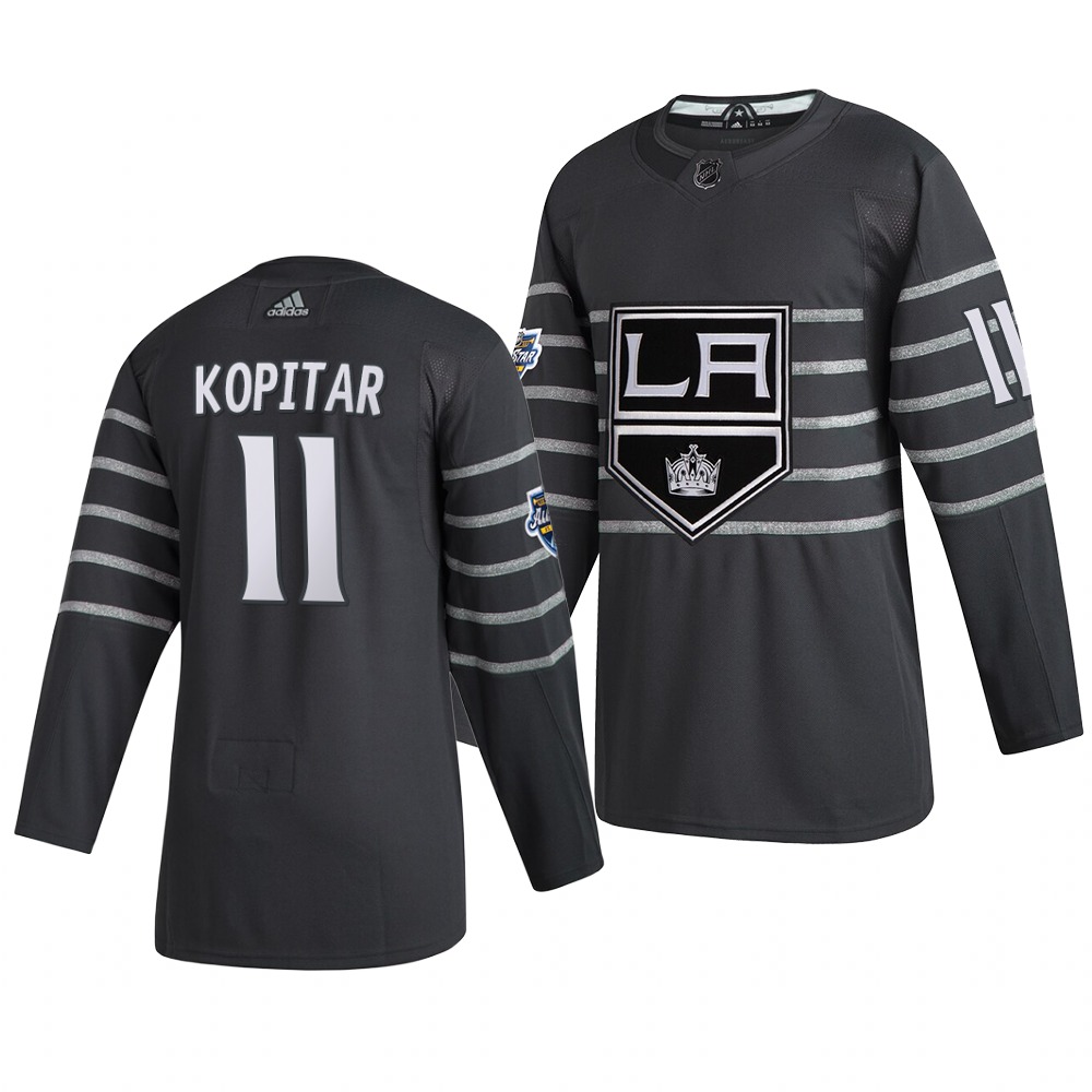 Men's Los Angeles Kings #11 Anze Kopitar Gray 2020 NHL All-Star Game Adidas Jersey