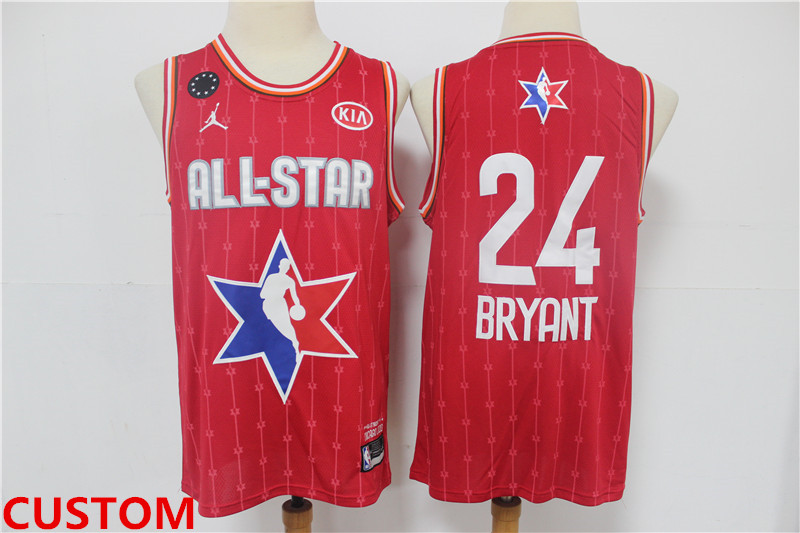 Men's Custom The Jordan Brand 2020 All-Star Game Swingman Stitched Red NBA Jersey