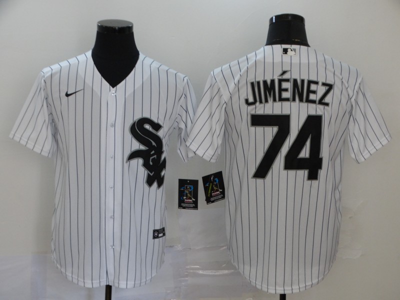 Men's Chicago White Sox #74 Eloy Jiménez White Stitched MLB Cool Base Nike Jersey