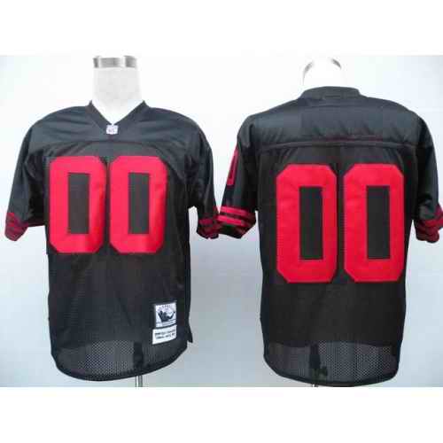 Men's San Francisco 49ers Men Customized black Throwback Jersey