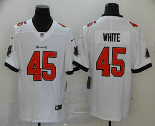 Men's Tampa Bay Buccaneers #45 Devin White White 2020 NEW Vapor Untouchable Stitched NFL Nike Limited Jersey