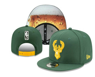 Milwaukee Bucks Snapback Ajustable Cap Hat YD 20-04-07-04