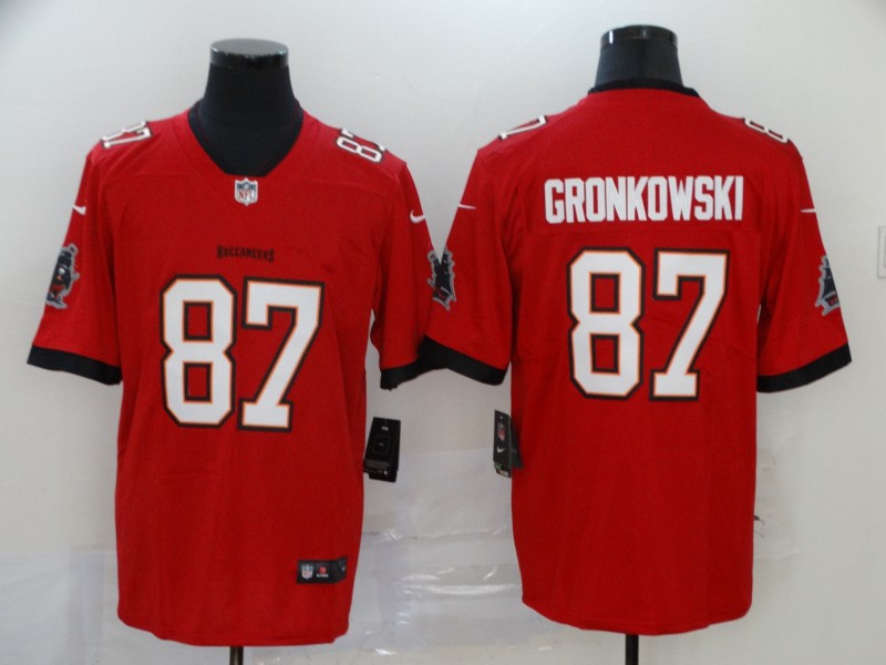 Men's Tampa Bay Buccaneers #87 Rob Gronkowski Red 2020 NEW Vapor Untouchable Stitched NFL Nike Limited Jersey