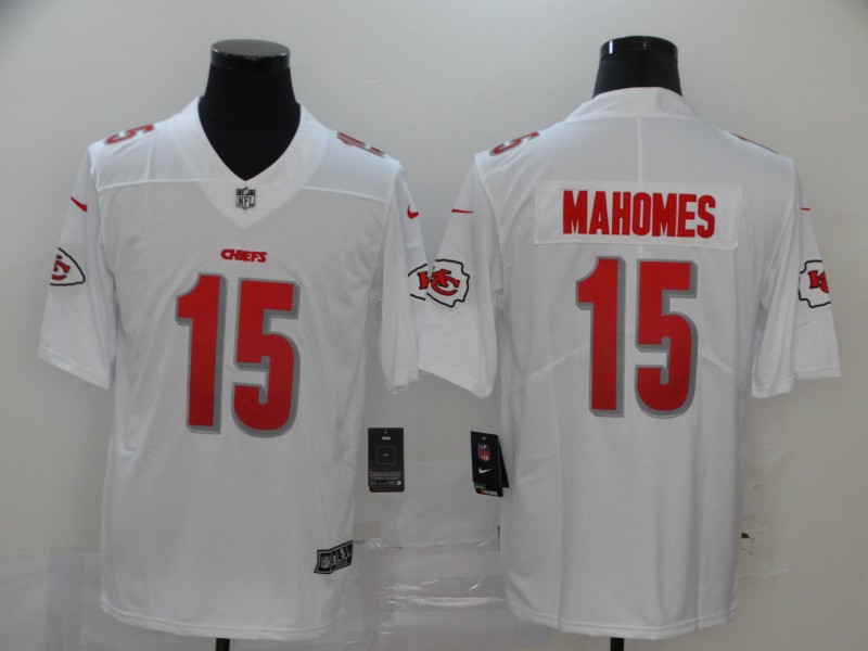 Men's Kansas City Chiefs #15 Patrick Mahomes NFL Pro Line White Jersey