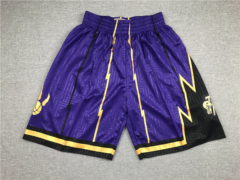 Men's Toronto Raptors Purple Hardwood Classics Soul Swingman Throwback Shorts