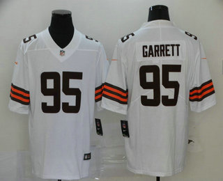 Men's Cleveland Browns #95 Myles Garrett White 2020 NEW Vapor Untouchable Stitched NFL Nike Limited Jersey