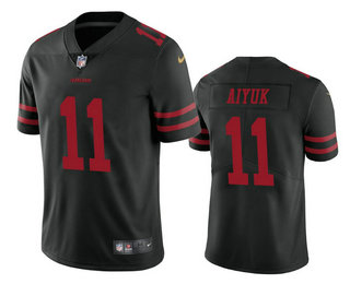 Men's San Francisco 49ers #11 Brandon Aiyuk Black 2020 Vapor Untouchable Stitched NFL Nike Limited Jersey