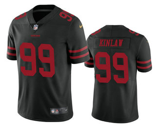 Men's San Francisco 49ers #99 Javon Kinlaw Black 2020 Vapor Untouchable Stitched NFL Nike Limited Jersey