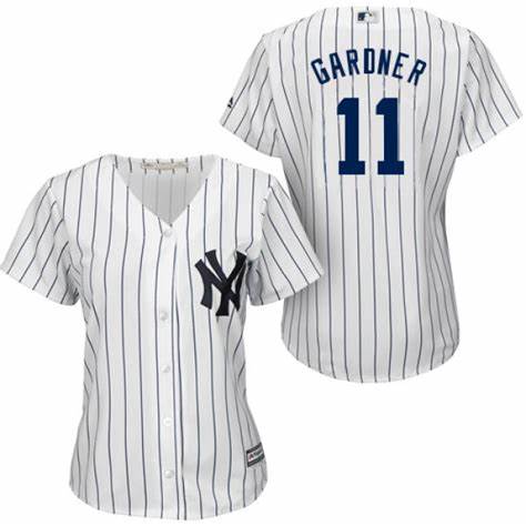 Women's New York Yankees #11 Brett Gardner Authentic Home Cool Base MLB Jersey