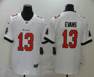 Men's Tampa Bay Buccaneers #13 Mike Evans White 2020 NEW Vapor Untouchable Stitched NFL Nike Limited Jersey