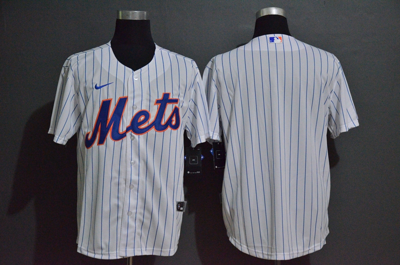 Men's New York Mets Blank White Stitched MLB Cool Base Nike Jersey