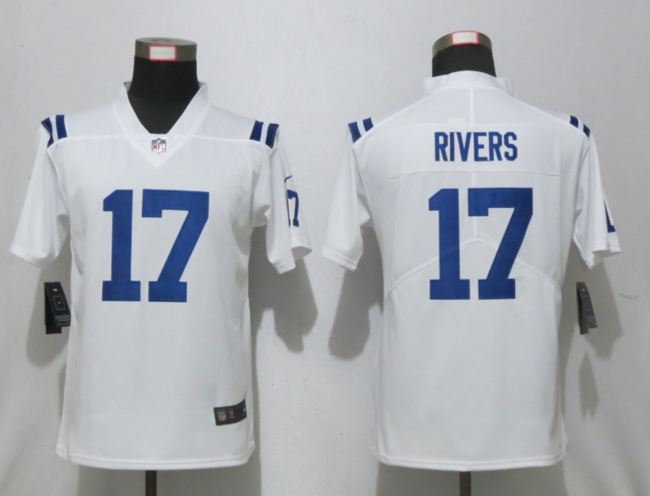 Women's Indianapolis Colts #17 Philip Rivers White 2020 Vapor Untouchable Stitched NFL Nike Limited Jersey