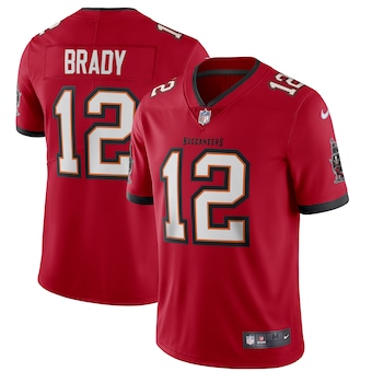 Size XXXXL Men's Tampa Bay Buccaneers #12 Tom Brady Red 2020 NEW Vapor Untouchable Stitched NFL Nike Limited Jersey