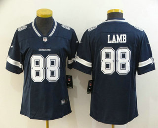 Youth Dallas Cowboys #88 CeeDee Lamb Navy Blue 2020 NEW Vapor Untouchable Stitched NFL Nike Limited Jersey