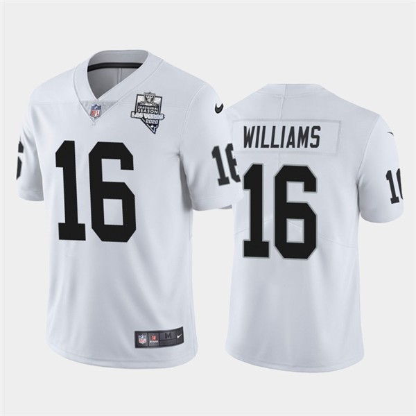 Nike Las Vegas Raiders 16 Tyrell Williams White 2020 Inaugural Season Vapor Untouchable Limited Jersey