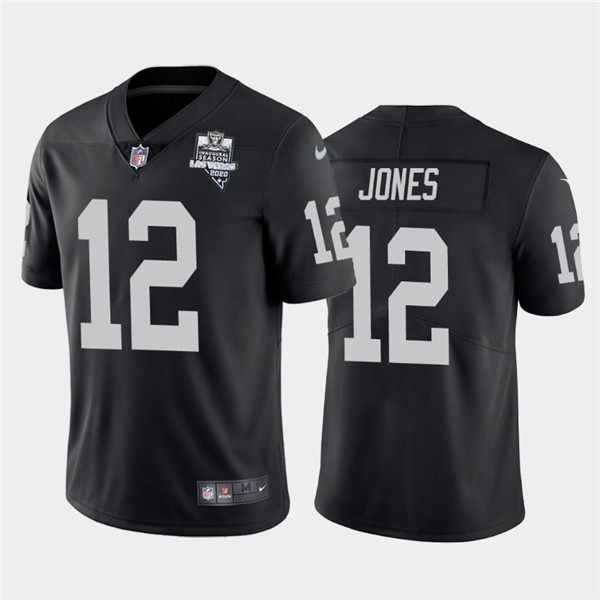 Nike Las Vegas Raiders 12 Zay Jones Black 2020 Inaugural Season Vapor Untouchable Limited Jersey