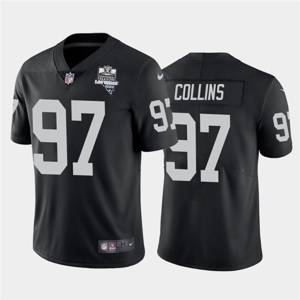 Nike Las Vegas Raiders 97 Maliek Collins Black 2020 Inaugural Season Vapor Untouchable Limited Jersey