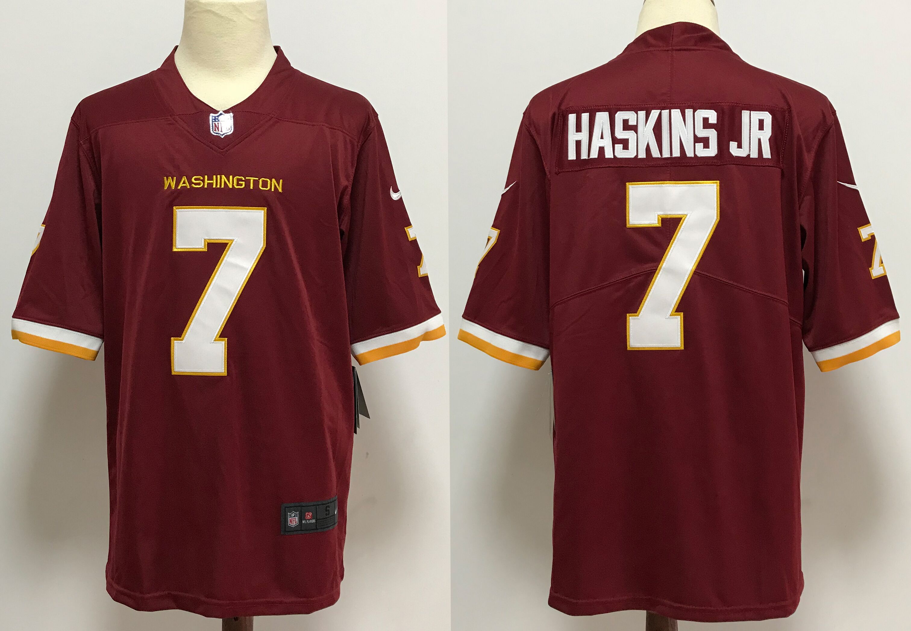 Men's Washington Redskins #7 Dwayne Haskins Jr Burgundy Red NEW 2020 Vapor Untouchable Stitched NFL Nike Limited Jersey