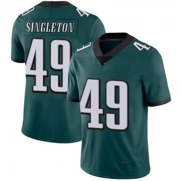 Men's Philadelphia Eagles #49 Alex Singleton Green Limited Midnight Team Color Vapor Untouchable Nike Jersey