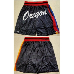 Men Portland Trail Portland Blazers Black Shorts Run Small