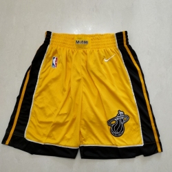 Men's Miami Heat Yellow Award Shorts