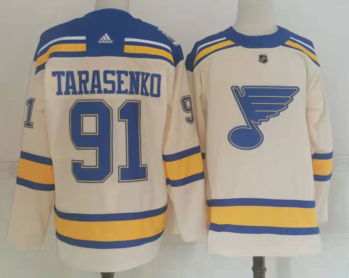 Men's St Louis Blues #91 Vladimir Tarasenko Cream 2022 Winter Classic Authentic Jersey