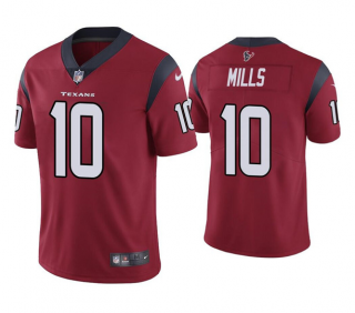 Men's Houston Texans #10 Davis Mills Red Vapor Untouchable Limited Stitched Jersey