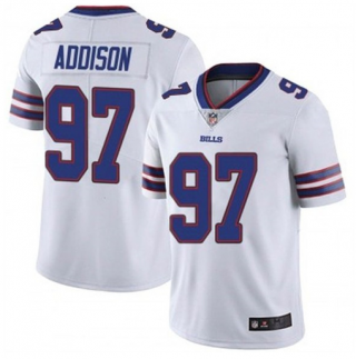 Men's Buffalo Bills #97 Mario Addison White Vapor Untouchable Limited Stitched Jersey