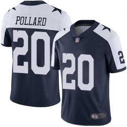 Men's Dallas Cowboys #20 Tony Pollard Navy Blue Thanksgiving Stitched Vapor Untouchable Limited Jersey