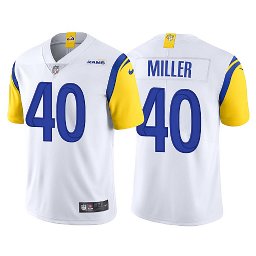 Men's Los Angeles Rams #40 Von Miller 2021 Vapor Limited White Jersey