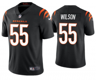 Men's Black Cincinnati Bengals #55 Logan Wilson 2021 New Vapor Untouchable Limited Stitched Jersey