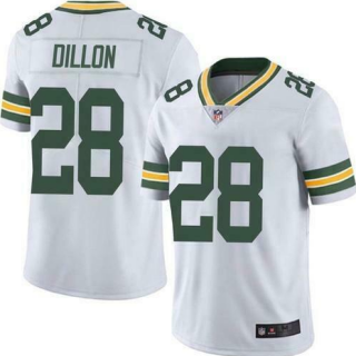 Men's Green Bay Packers #28 A.J. Dillon White Vapor Untouchable Limited Stitched Jersey