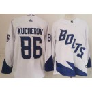 Men's Tampa Bay Lightning #86 Nikita Kucherov White 2022 Stadium Series Authentic Jersey