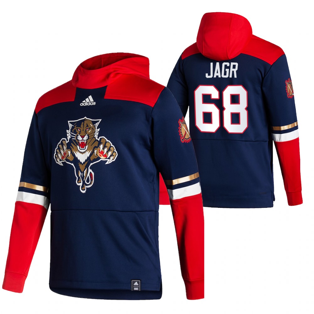 Florida Panthers #68 Jaromir Jagr Adidas Reverse Retro Pullover Hoodie Navy