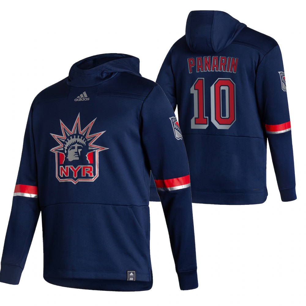 New York Rangers #10 Artemi Panarin Adidas Reverse Retro Pullover Hoodie Navy