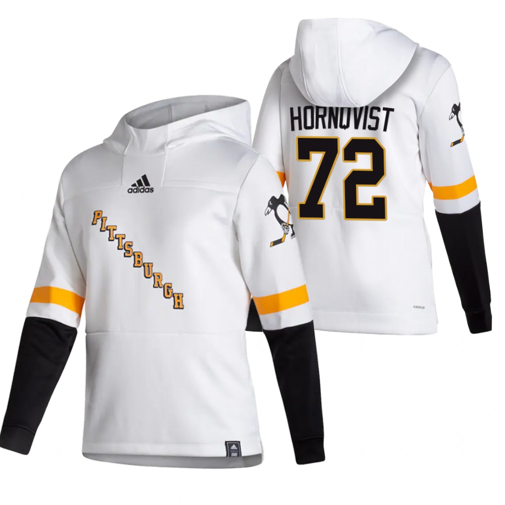 Pittsburgh Penguins #72 Patric Hornqvist Adidas Reverse Retro Pullover Hoodie White