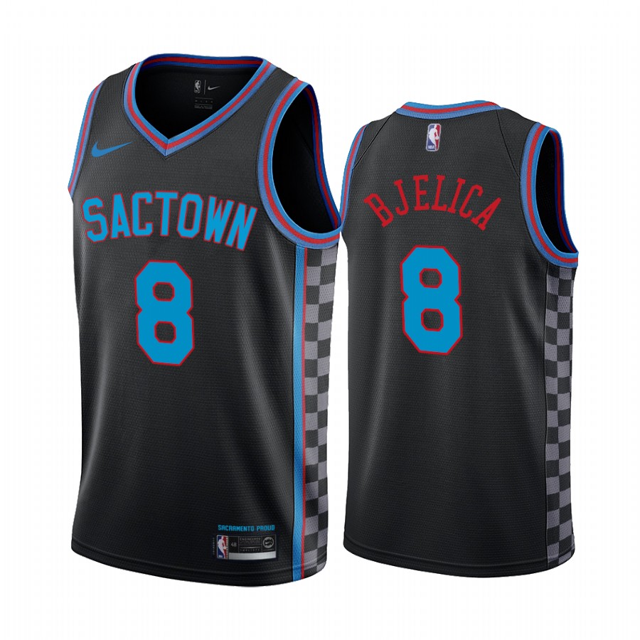 Nike Kings #8 Nemanja Bjelica Black NBA Swingman 2020-21 City Edition Jersey