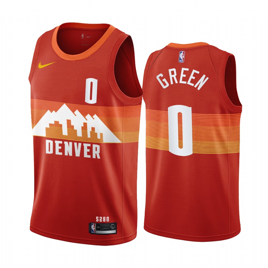 Nike Nuggets #0 JaMychal Green Red NBA Swingman 2020-21 City Edition Jersey