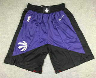 Men's toronto raptors purple with black nike swingman 2021 earned edition stitched shorts