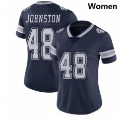 Women Dallas Cowboys #48 Daryl Johnston Nike Vapor Navy Blue Limited Jersey