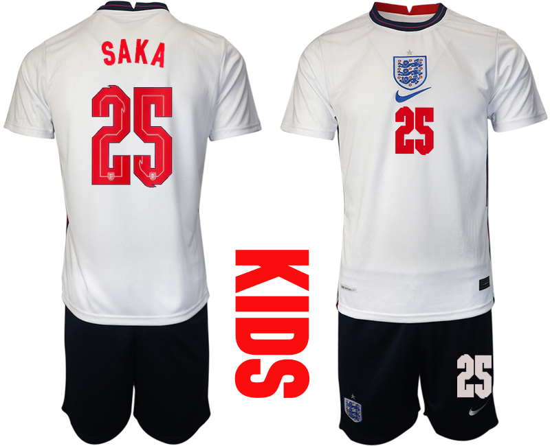 2021 European Cup England home Youth 25 soccer jerseys