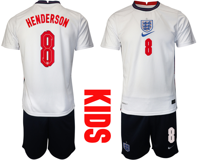 2021 European Cup England home Youth 8 soccer jerseys