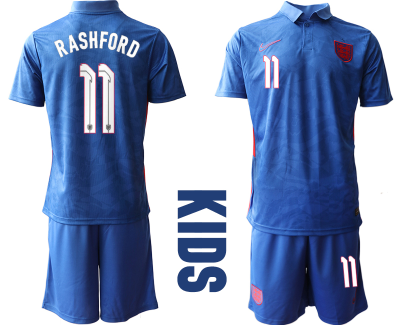 2021 European Cup England away Youth 11 soccer jerseys