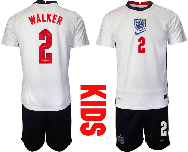 2021 European Cup England home Youth 2 soccer jerseys